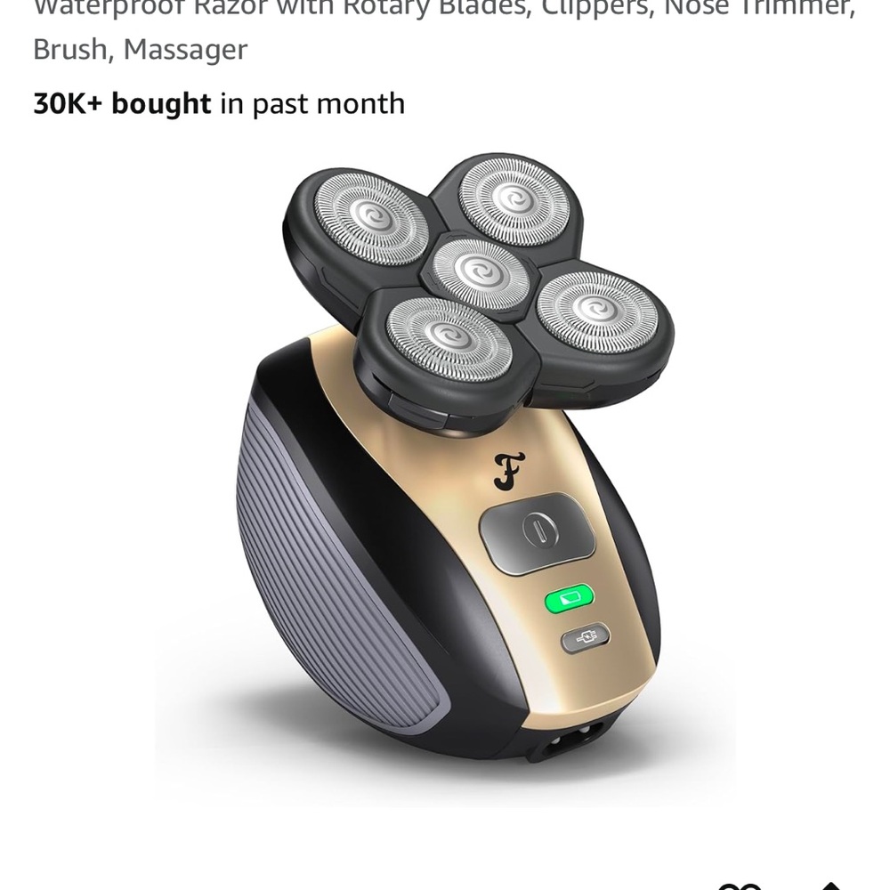 FlexSeries Pro Rotary Shaver - Black and Silver